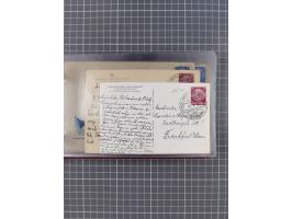 1924/39, Sammlung “DASP LINIE HAMBURG-NEW YORK A-E” und Stempel “D. DEUTSCHLAND bis D.NEW YORK” mit ca. 55 Briefen, Karten un