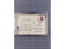 1924/39, Sammlung “DASP LINIE HAMBURG-NEW YORK A-E” und Stempel “D. DEUTSCHLAND bis D.NEW YORK” mit ca. 55 Briefen, Karten un