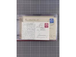 1924/39, Sammlung “DASP LINIE HAMBURG-NEW YORK A-E” und Stempel “D. DEUTSCHLAND bis D.NEW YORK” mit ca. 55 Briefen, Karten un