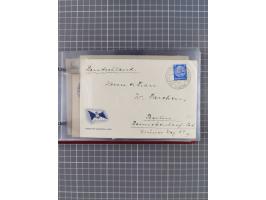 1924/39, Sammlung “DASP LINIE HAMBURG-NEW YORK A-E” und Stempel “D. DEUTSCHLAND bis D.NEW YORK” mit ca. 55 Briefen, Karten un