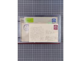 1924/39, Sammlung “DASP LINIE HAMBURG-NEW YORK A-E” und Stempel “D. DEUTSCHLAND bis D.NEW YORK” mit ca. 55 Briefen, Karten un