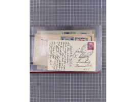 1924/39, Sammlung “DASP LINIE HAMBURG-NEW YORK A-E” und Stempel “D. DEUTSCHLAND bis D.NEW YORK” mit ca. 55 Briefen, Karten un