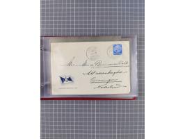 1924/39, Sammlung “DASP LINIE HAMBURG-NEW YORK A-E” und Stempel “D. DEUTSCHLAND bis D.NEW YORK” mit ca. 55 Briefen, Karten un