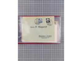 1924/39, Sammlung “DASP LINIE HAMBURG-NEW YORK A-E” und Stempel “D. DEUTSCHLAND bis D.NEW YORK” mit ca. 55 Briefen, Karten un