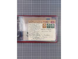 1924/39, Sammlung “DASP LINIE HAMBURG-NEW YORK A-E” und Stempel “D. DEUTSCHLAND bis D.NEW YORK” mit ca. 55 Briefen, Karten un