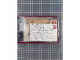 1924/39, Sammlung “DASP LINIE HAMBURG-NEW YORK A-E” und Stempel “D. DEUTSCHLAND bis D.NEW YORK” mit ca. 55 Briefen, Karten un