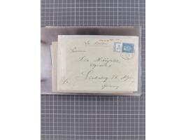 1900/37, kleine Sammlung “DSP OST-ASIATIISCHE LINIE” mit fast 70 Briefen, Karten und GSK inkl. weniger Belege “BREMEN-OSTASIE