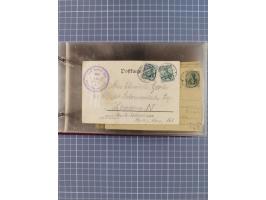 1897/1939, kleine Sammlung “Schiffspost in der Nordsee” mit Schwerpunkt Helgoland, ca. 50 Briefe und Karten mit Schiffspost-N