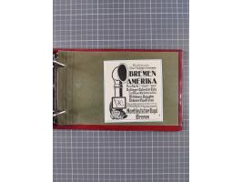 1866/1960 (ca.), interessanter Sammlungsposten inkl. sehr viel Dt. Seepost, Anlandungsstempeln, frühe Schiffspost, kleine Sam