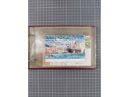 1866/1960 (ca.), interessanter Sammlungsposten inkl. sehr viel Dt. Seepost, Anlandungsstempeln, frühe Schiffspost, kleine Sam