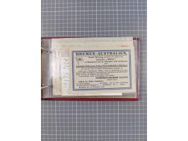 1866/1960 (ca.), interessanter Sammlungsposten inkl. sehr viel Dt. Seepost, Anlandungsstempeln, frühe Schiffspost, kleine Sam