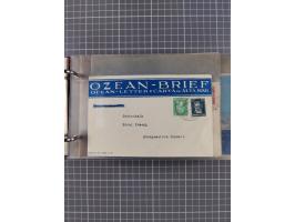 1866/1960 (ca.), interessanter Sammlungsposten inkl. sehr viel Dt. Seepost, Anlandungsstempeln, frühe Schiffspost, kleine Sam