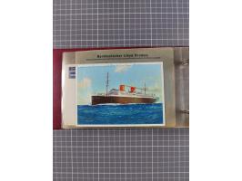 1866/1960 (ca.), interessanter Sammlungsposten inkl. sehr viel Dt. Seepost, Anlandungsstempeln, frühe Schiffspost, kleine Sam