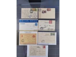 1868/1960 (ca.), ca. 170 Briefe, Karten Ansichtskarten und GSK zum Thema Schiffspost inkl. etwas Ausland, dabei Anlandestempe