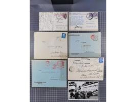 1868/1960 (ca.), ca. 170 Briefe, Karten Ansichtskarten und GSK zum Thema Schiffspost inkl. etwas Ausland, dabei Anlandestempe