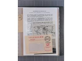 1912/70 (ca.), interessante Sammlung “OZEAN-Briefe und Schiffs-Telegramme” mit diversen Umschlägen und Telegrammen inkl. Ausl