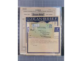 1912/70 (ca.), interessante Sammlung “OZEAN-Briefe und Schiffs-Telegramme” mit diversen Umschlägen und Telegrammen inkl. Ausl