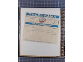 1912/70 (ca.), interessante Sammlung “OZEAN-Briefe und Schiffs-Telegramme” mit diversen Umschlägen und Telegrammen inkl. Ausl