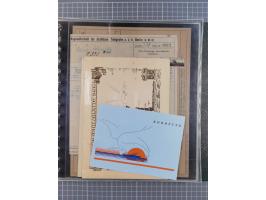 1912/70 (ca.), interessante Sammlung “OZEAN-Briefe und Schiffs-Telegramme” mit diversen Umschlägen und Telegrammen inkl. Ausl