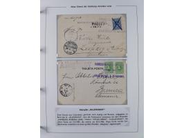 1899/1914, interessante Sammlung “ATLAS-Dienst der Hamburg-Amerika-Linie” mit fast 100 Briefen, Karten und Ganzsachen inkl. e