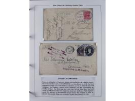 1899/1914, interessante Sammlung “ATLAS-Dienst der Hamburg-Amerika-Linie” mit fast 100 Briefen, Karten und Ganzsachen inkl. e