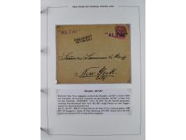 1899/1914, interessante Sammlung “ATLAS-Dienst der Hamburg-Amerika-Linie” mit fast 100 Briefen, Karten und Ganzsachen inkl. e