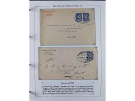 1899/1914, interessante Sammlung “ATLAS-Dienst der Hamburg-Amerika-Linie” mit fast 100 Briefen, Karten und Ganzsachen inkl. e