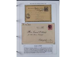 1899/1914, interessante Sammlung “ATLAS-Dienst der Hamburg-Amerika-Linie” mit fast 100 Briefen, Karten und Ganzsachen inkl. e