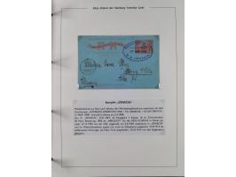 1899/1914, interessante Sammlung “ATLAS-Dienst der Hamburg-Amerika-Linie” mit fast 100 Briefen, Karten und Ganzsachen inkl. e