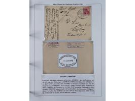 1899/1914, interessante Sammlung “ATLAS-Dienst der Hamburg-Amerika-Linie” mit fast 100 Briefen, Karten und Ganzsachen inkl. e