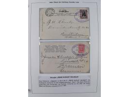 1899/1914, interessante Sammlung “ATLAS-Dienst der Hamburg-Amerika-Linie” mit fast 100 Briefen, Karten und Ganzsachen inkl. e