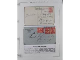 1899/1914, interessante Sammlung “ATLAS-Dienst der Hamburg-Amerika-Linie” mit fast 100 Briefen, Karten und Ganzsachen inkl. e