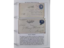 1899/1914, interessante Sammlung “ATLAS-Dienst der Hamburg-Amerika-Linie” mit fast 100 Briefen, Karten und Ganzsachen inkl. e