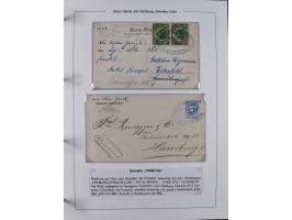1899/1914, interessante Sammlung “ATLAS-Dienst der Hamburg-Amerika-Linie” mit fast 100 Briefen, Karten und Ganzsachen inkl. e
