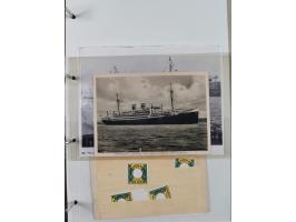 1899/1914, interessante Sammlung “ATLAS-Dienst der Hamburg-Amerika-Linie” mit fast 100 Briefen, Karten und Ganzsachen inkl. e