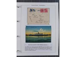 1903/39, Sammlung “DSP LINIE HAMBURG-MEXICO I-XIII” und den späteren Stempeln inkl. “HAMBURG-CUBA-MEXICO” mit über 50 Briefen