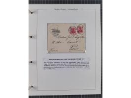 1903/39, Sammlung “DSP LINIE HAMBURG-MEXICO I-XIII” und den späteren Stempeln inkl. “HAMBURG-CUBA-MEXICO” mit über 50 Briefen