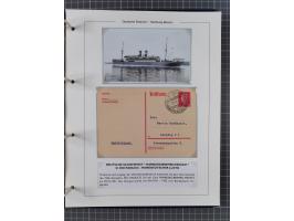 1903/39, Sammlung “DSP LINIE HAMBURG-MEXICO I-XIII” und den späteren Stempeln inkl. “HAMBURG-CUBA-MEXICO” mit über 50 Briefen