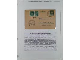 1893/1941, Sammlung “DASP BREMEN-NEW YORK I-X”, Flaggenstempel, &nbsp;“DSP LINIE BREMEN-NEW YORK a-g” und “DASP D. BREMEN” mi