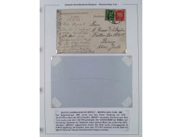 1893/1941, Sammlung “DASP BREMEN-NEW YORK I-X”, Flaggenstempel, &nbsp;“DSP LINIE BREMEN-NEW YORK a-g” und “DASP D. BREMEN” mi