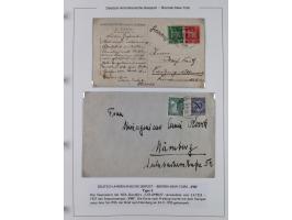 1893/1941, Sammlung “DASP BREMEN-NEW YORK I-X”, Flaggenstempel, &nbsp;“DSP LINIE BREMEN-NEW YORK a-g” und “DASP D. BREMEN” mi