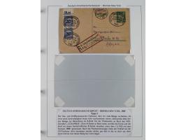 1893/1941, Sammlung “DASP BREMEN-NEW YORK I-X”, Flaggenstempel, &nbsp;“DSP LINIE BREMEN-NEW YORK a-g” und “DASP D. BREMEN” mi