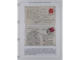 1893/1941, Sammlung “DASP BREMEN-NEW YORK I-X”, Flaggenstempel, &nbsp;“DSP LINIE BREMEN-NEW YORK a-g” und “DASP D. BREMEN” mi