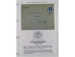 1893/1941, Sammlung “DASP BREMEN-NEW YORK I-X”, Flaggenstempel, &nbsp;“DSP LINIE BREMEN-NEW YORK a-g” und “DASP D. BREMEN” mi