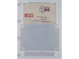 1893/1941, Sammlung “DASP BREMEN-NEW YORK I-X”, Flaggenstempel, &nbsp;“DSP LINIE BREMEN-NEW YORK a-g” und “DASP D. BREMEN” mi