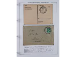 1893/1941, Sammlung “DASP BREMEN-NEW YORK I-X”, Flaggenstempel, &nbsp;“DSP LINIE BREMEN-NEW YORK a-g” und “DASP D. BREMEN” mi