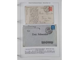 1893/1941, Sammlung “DASP BREMEN-NEW YORK I-X”, Flaggenstempel, &nbsp;“DSP LINIE BREMEN-NEW YORK a-g” und “DASP D. BREMEN” mi