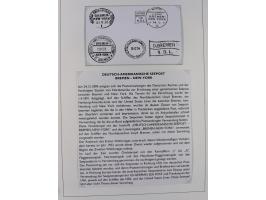 1893/1941, Sammlung “DASP BREMEN-NEW YORK I-X”, Flaggenstempel, &nbsp;“DSP LINIE BREMEN-NEW YORK a-g” und “DASP D. BREMEN” mi