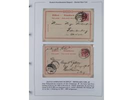 1893/1941, Sammlung “DASP BREMEN-NEW YORK I-X”, Flaggenstempel, &nbsp;“DSP LINIE BREMEN-NEW YORK a-g” und “DASP D. BREMEN” mi