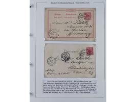 1893/1941, Sammlung “DASP BREMEN-NEW YORK I-X”, Flaggenstempel, &nbsp;“DSP LINIE BREMEN-NEW YORK a-g” und “DASP D. BREMEN” mi